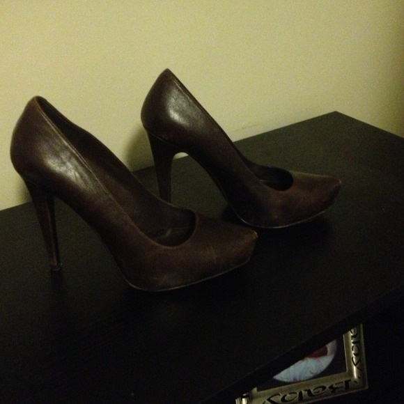 Aldo Brown Real Leather Heels