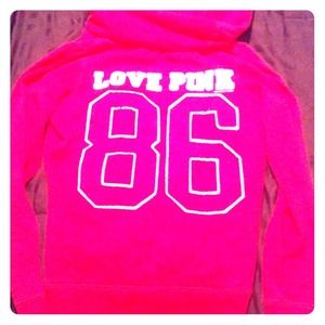 Victoria's Secret PINK Fur-Lined Zip Up Hoodie