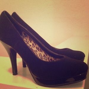 Black size 7 platform heels :-)