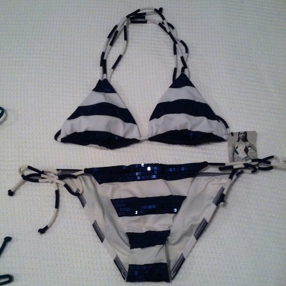 *SOLD* VICTORIA's SECRET BLUE SEQUIN BIKINI