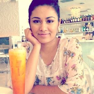 Sheer flower print top