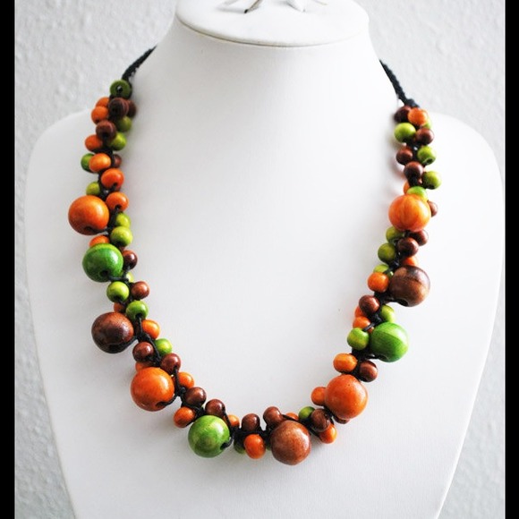 Beautiful wooden statement necklaces 100% Handmade