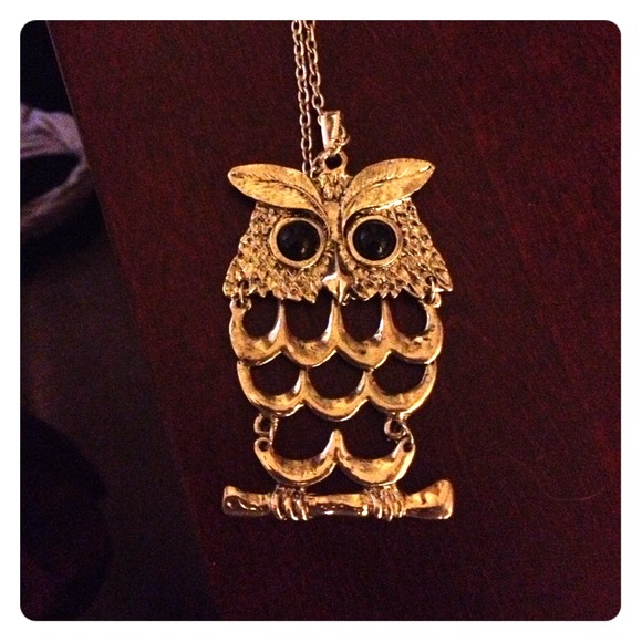 Forever 21 owl necklace
