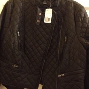 Forever 21 faux leather jacket nwt. Size L.