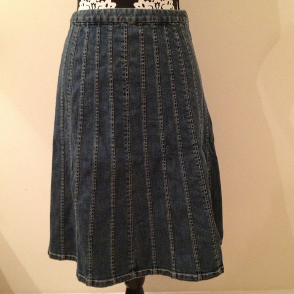 Talbots Stretch Denim Skirt