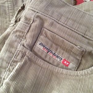 diesel corduroy matchstick pants