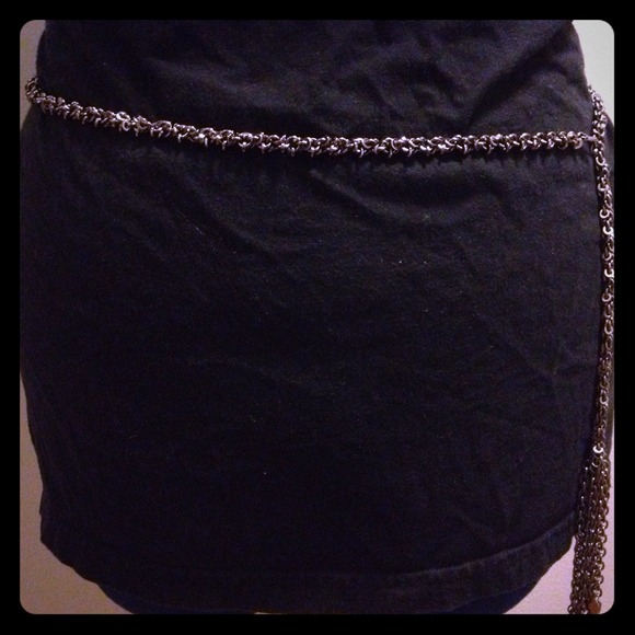 Pewter chain belt