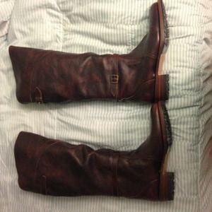 Brown Frye leather boots