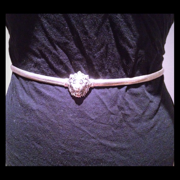 Silver cobra mesh belt