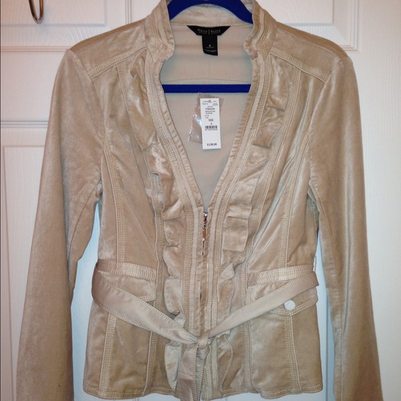 NWT White House black market velvet jacket