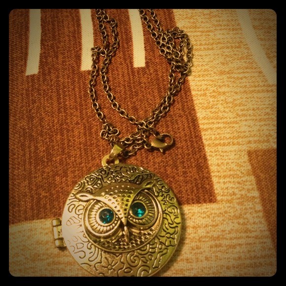 ⛔SOLD⛔Owl face necklace