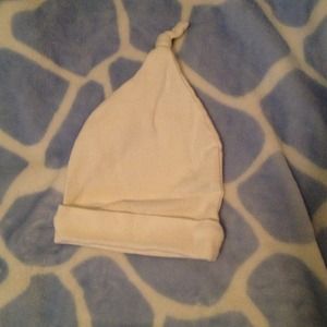 White mr. Sandman like baby beanie