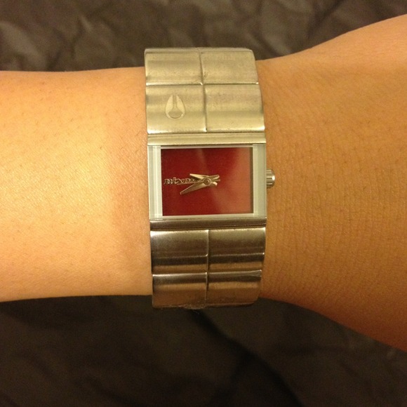 Silver Nikon watch