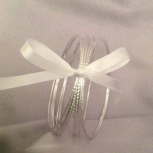 Cutesy Silver Bangles