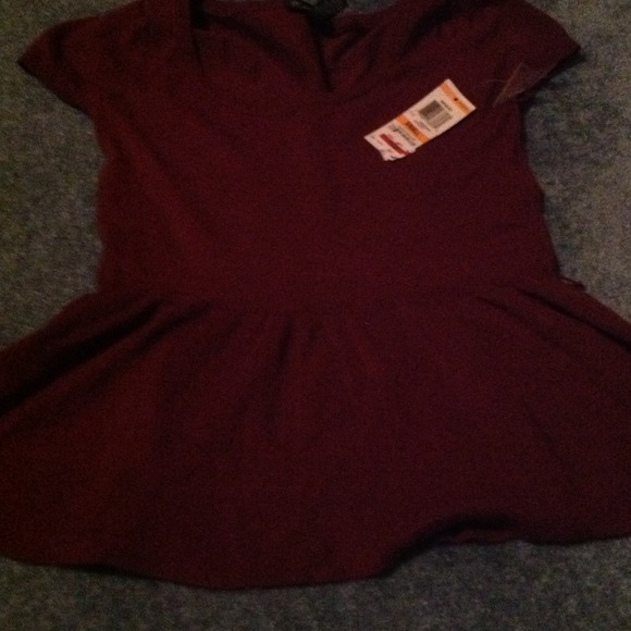 Tapestry in burgundy