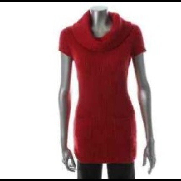 Inc Red Tunic Sweater. Size XS