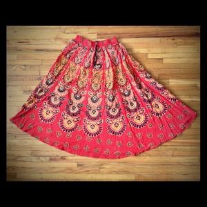 Floral, Indian print skirt