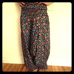 Floral, Indian print Aladdin pants
