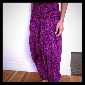 Floral, Indian print Aladdin pants