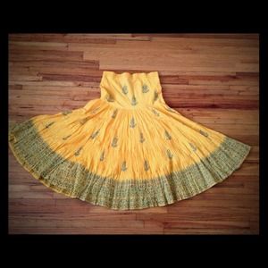 Indian print long skirt