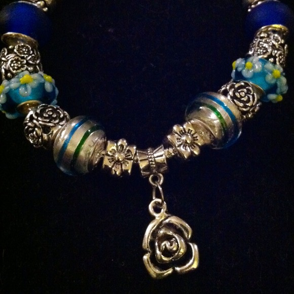 🌸Blue Floral Snake-chain Bracelet🌺