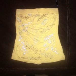 Baby Phat tube top 🎽—yellow, silver, gold !!