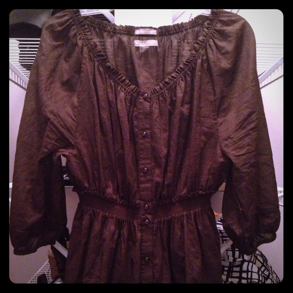 Chocolate brown sexy shirt