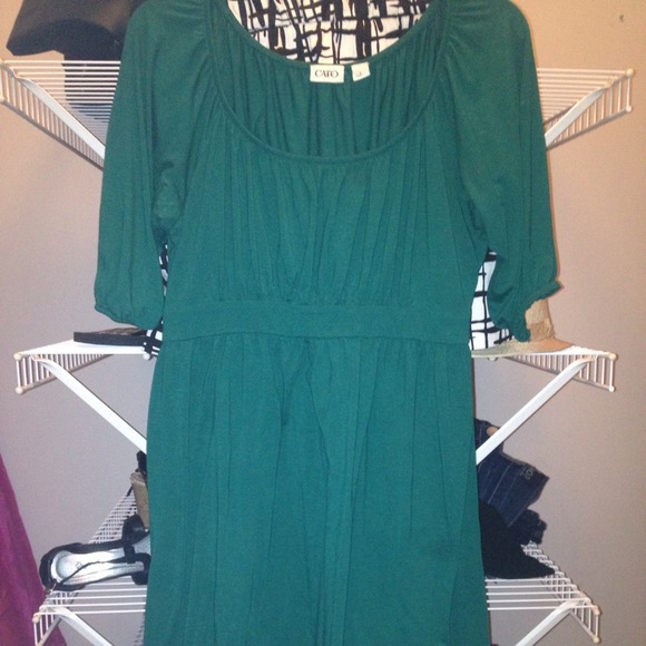 Emerald green dress