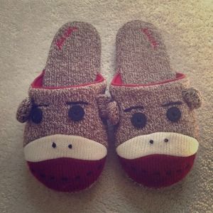 💫Reserved 💫Never Worn Sock Monkey Slippers