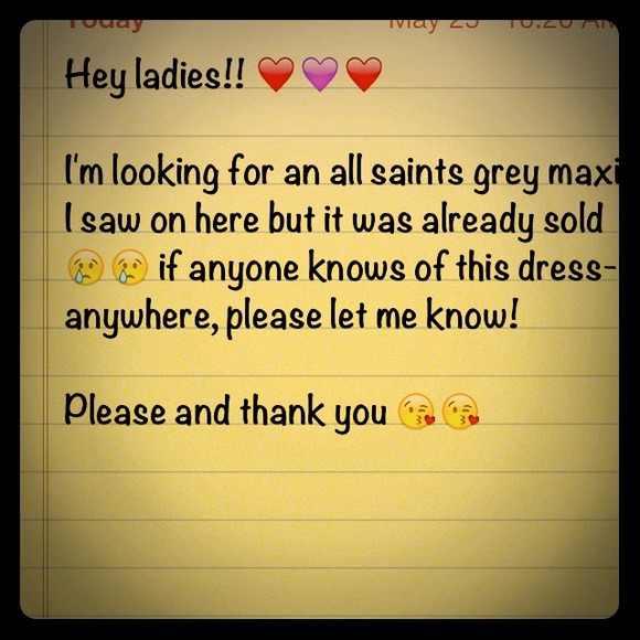 👗Looking for specific all saints grey maxi 👗