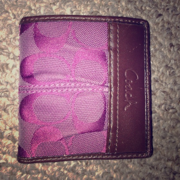 Purple COACH wallet *reserved listing*