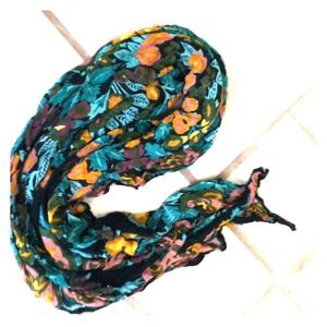 Flower printed scarf