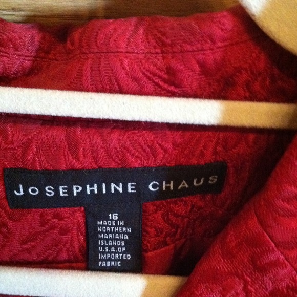 Beautiful Josephine Chaus red jacket. Size 16. - Picture 2 of 3
