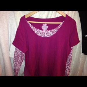 Danskin Cotton long sleeve top