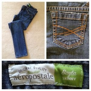 Aeropostale Dark Wash Skinny Jeans