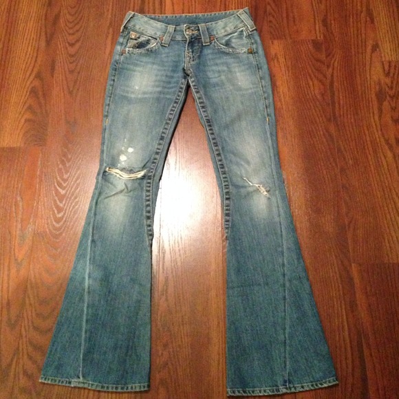 True Religion Denim - True Religion Distressed Boot cut Denim