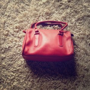 Vintage red coach purse