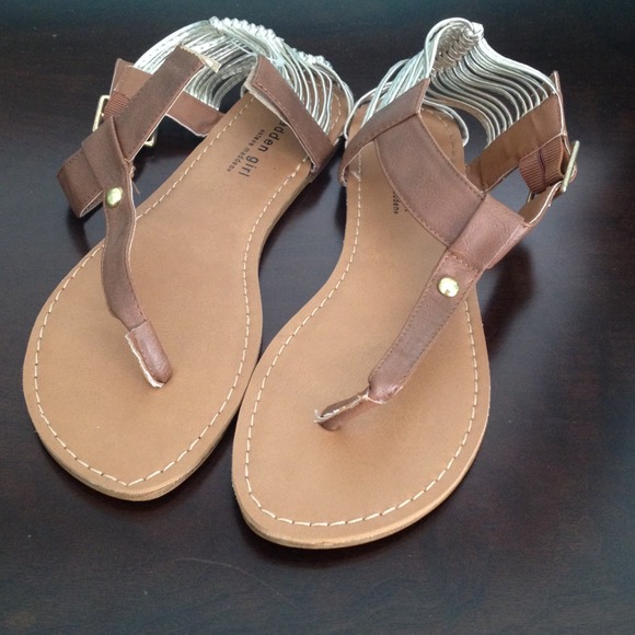 Madden Girl - cognac anzwer sandals (repair)