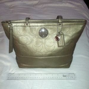 Real Coach leather purse.