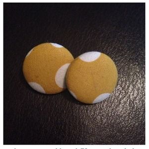 Button Earrings