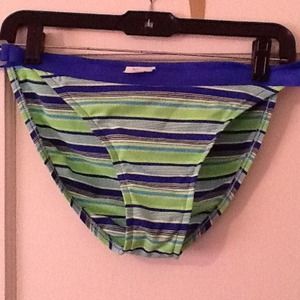 REDUCED Neon green and blue bathing suit bottoms