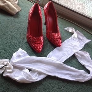 Red Dorothy costume shoes SOLD @msashushu
