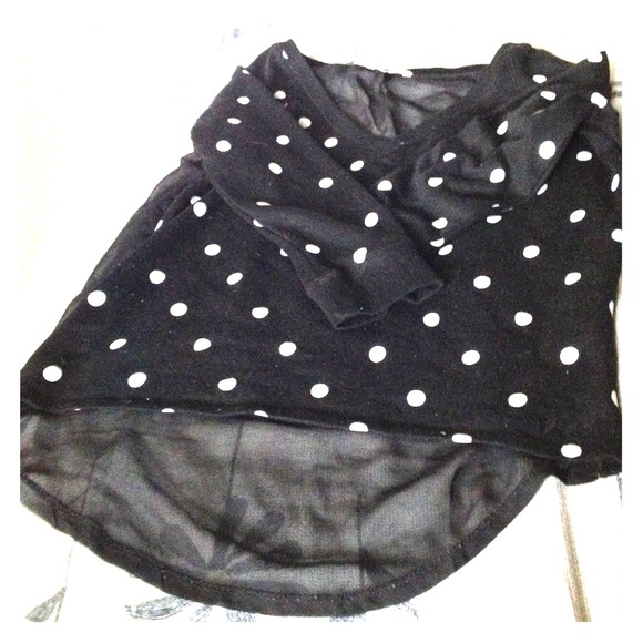 Garage Elbow length sweater with chiffon back