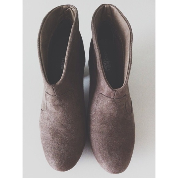 Charlotte Russe Brown Suede Booties