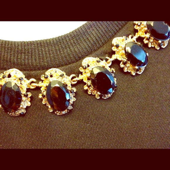 Jeweled neck sweater  ** reduced**