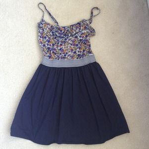 Floral and Navy Sundress