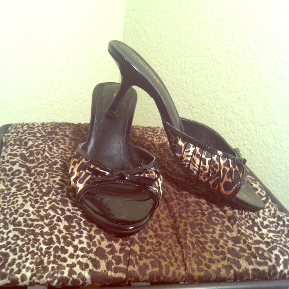 Leopard print heels