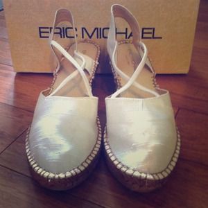 Linen Espadrille Wedge