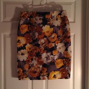 J Crew Floral Skirt
