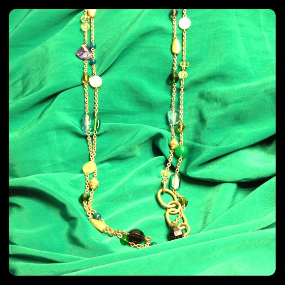 ❌SOLD❌ Gold Necklace with Sea Stones